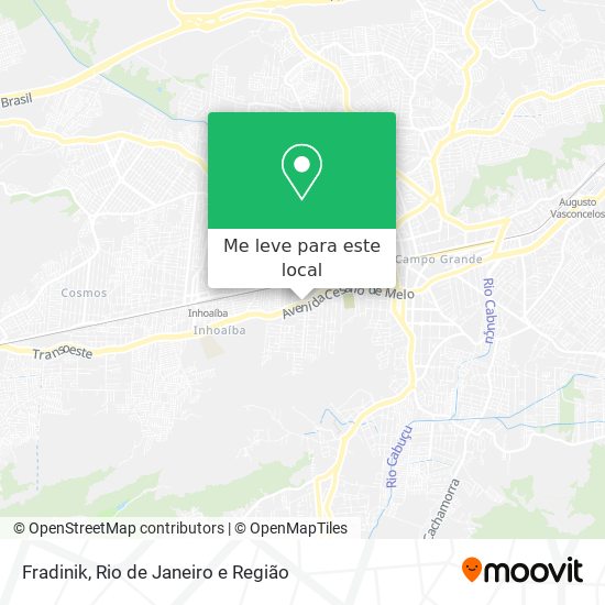 Fradinik mapa