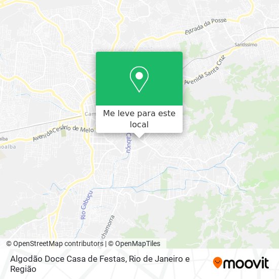 Algodão Doce Casa de Festas mapa