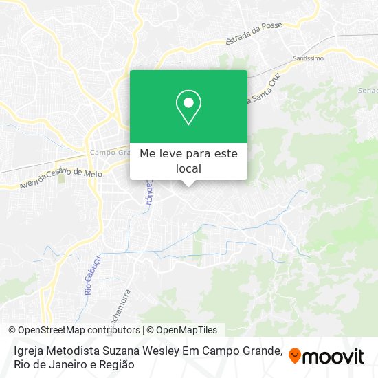 Igreja Metodista Suzana Wesley Em Campo Grande mapa