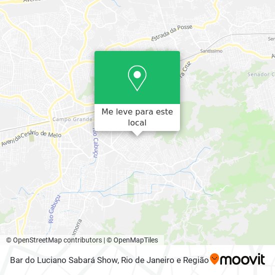 Bar do Luciano Sabará Show mapa