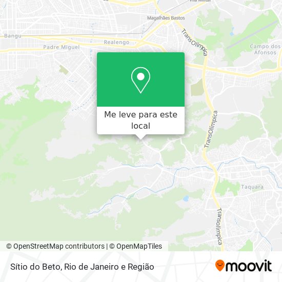 Sítio do Beto mapa