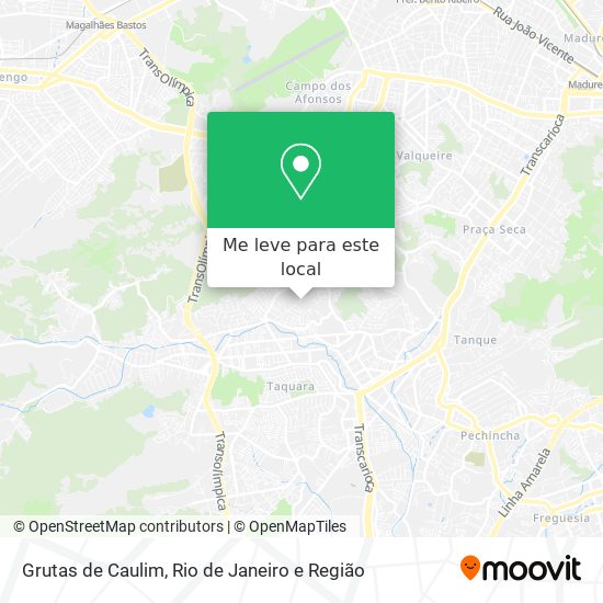 Grutas de Caulim mapa