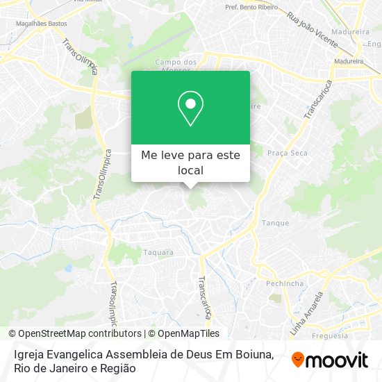Igreja Evangelica Assembleia de Deus Em Boiuna mapa