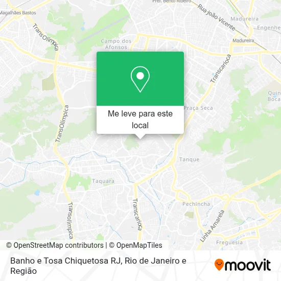 Banho e Tosa Chiquetosa RJ mapa