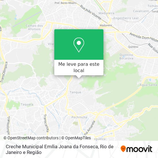 Creche Municipal Emília Joana da Fonseca mapa