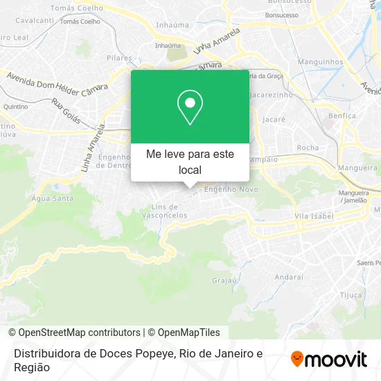 Distribuidora de Doces Popeye mapa