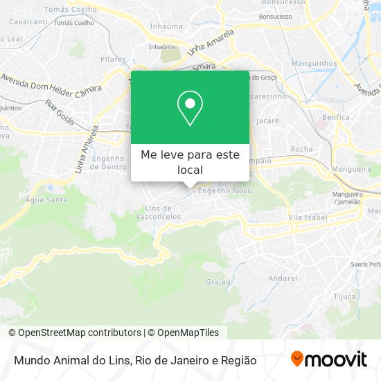 Mundo Animal do Lins mapa