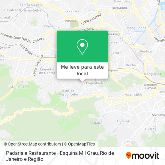 Padaria e Restaurante - Esquina Mil Grau mapa