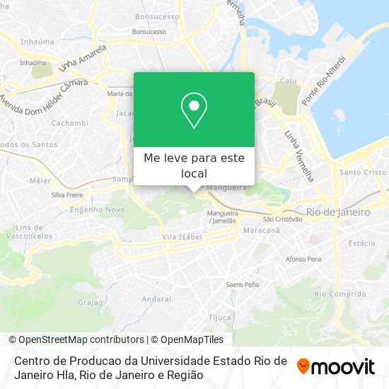 Centro de Producao da Universidade Estado Rio de Janeiro Hla mapa