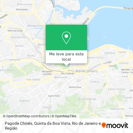 Pagode Chinês, Quinta da Boa Vista mapa