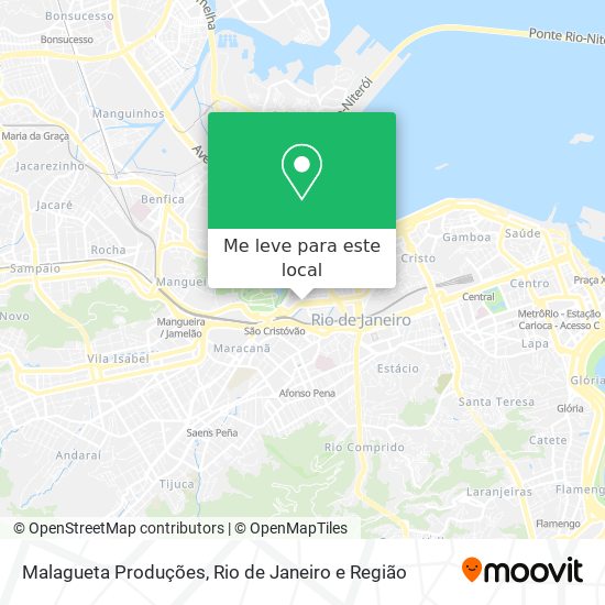 Malagueta Produções mapa