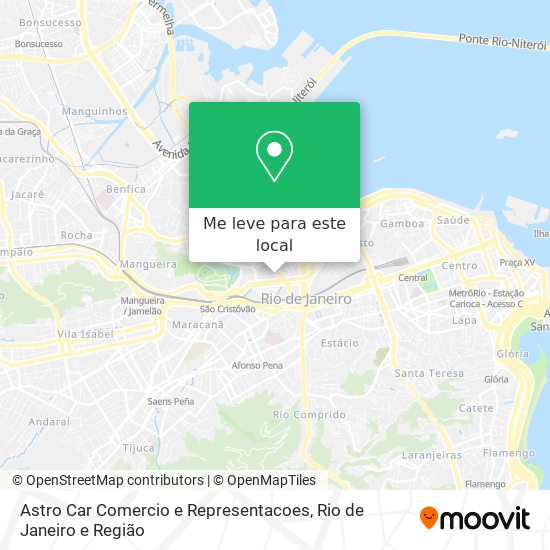 Astro Car Comercio e Representacoes mapa