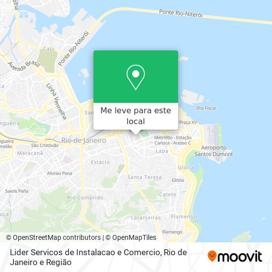Lider Servicos de Instalacao e Comercio mapa