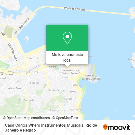 Casa Carlos Whers Instrumentos Musicais mapa