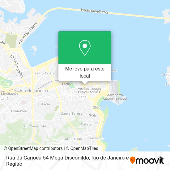 Rua da Carioca 54 Mega Disconildo mapa