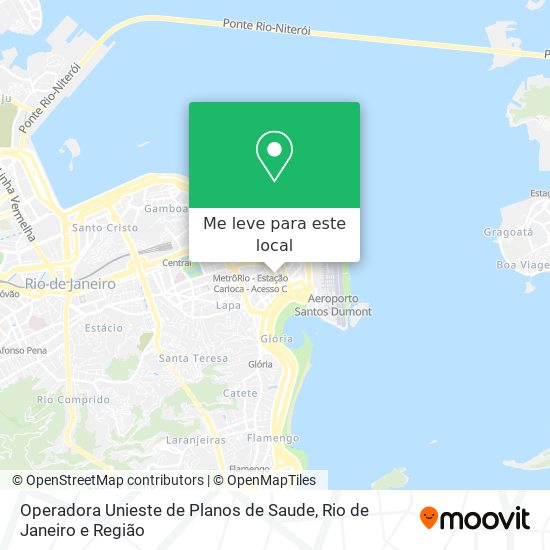 Operadora Unieste de Planos de Saude mapa