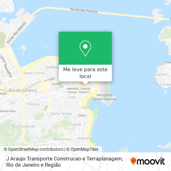 J Araujo Transporte Construcao e Terraplanagem mapa