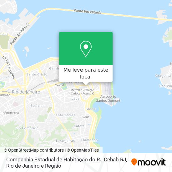 Companhia Estadual de Habitação do RJ Cehab RJ mapa