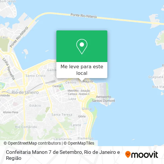 Confeitaria Manon 7 de Setembro mapa
