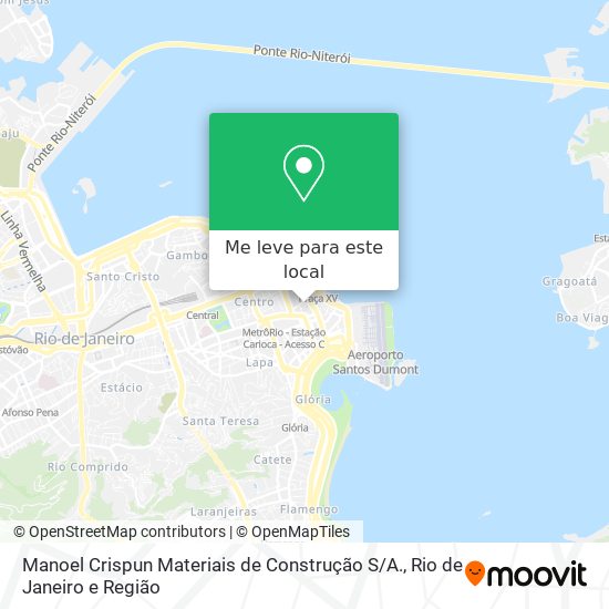 Manoel Crispun Materiais de Construção S / A. mapa