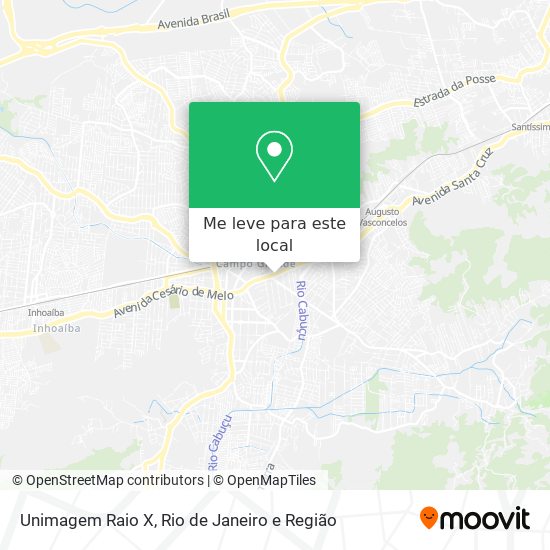 Unimagem Raio X mapa