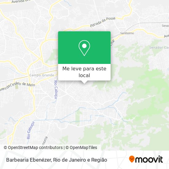 Barbearia Ebenézer mapa