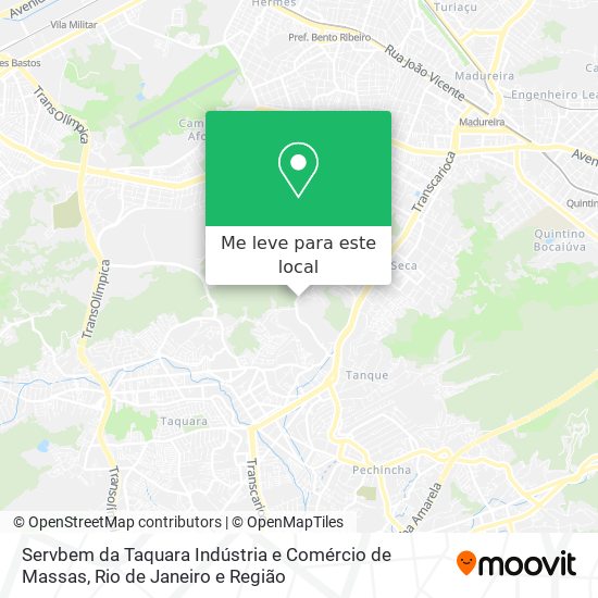 Servbem da Taquara Indústria e Comércio de Massas mapa