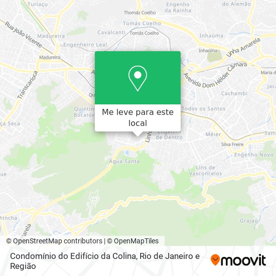 Condomínio do Edifício da Colina mapa