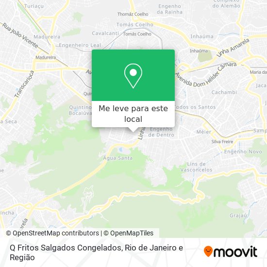 Q Fritos Salgados Congelados mapa
