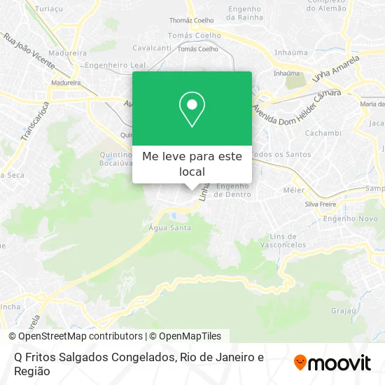 Q Fritos Salgados Congelados mapa