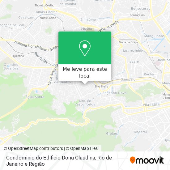 Condominio do Edificio Dona Claudina mapa