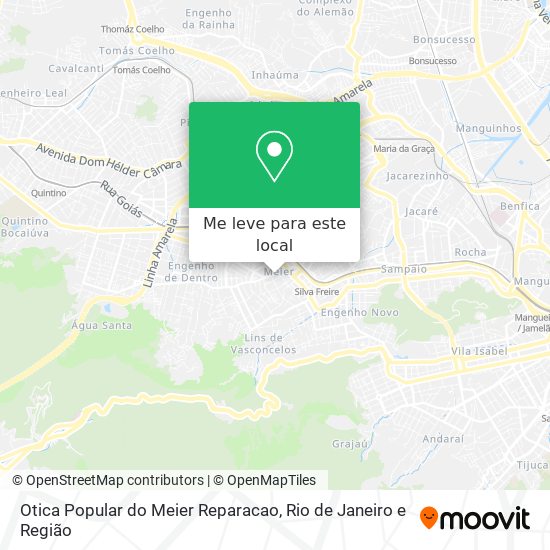 Otica Popular do Meier Reparacao mapa