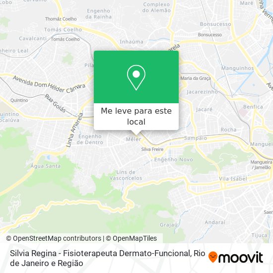 Silvia Regina - Fisioterapeuta Dermato-Funcional mapa