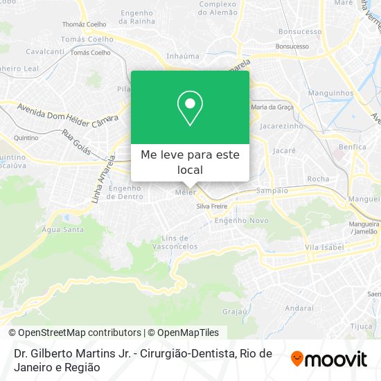 Dr. Gilberto Martins Jr. - Cirurgião-Dentista mapa