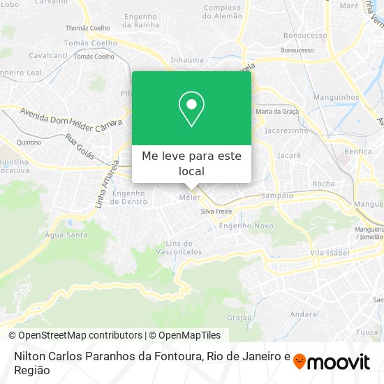 Nilton Carlos Paranhos da Fontoura mapa