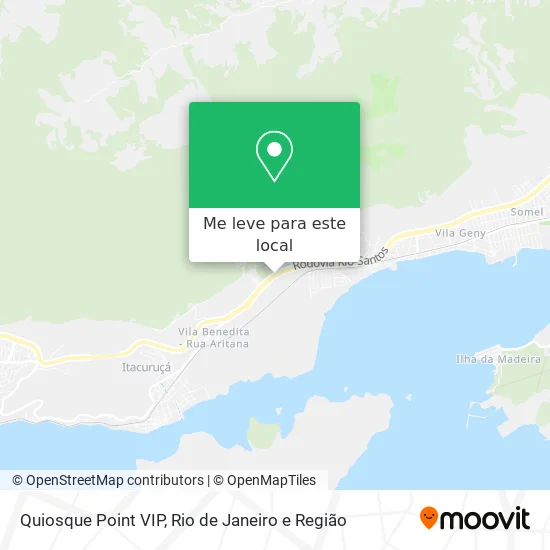 Quiosque Point VIP mapa