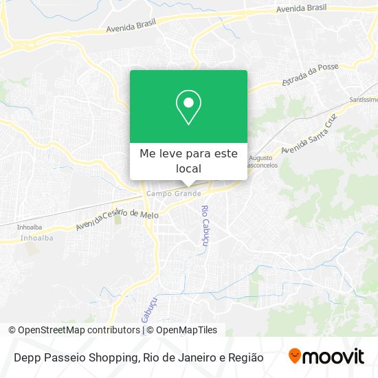 Depp Passeio Shopping mapa