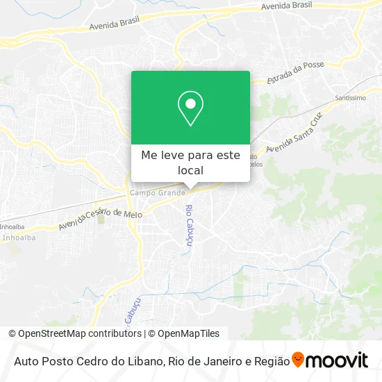 Auto Posto Cedro do Libano mapa
