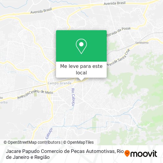 Jacare Papudo Comercio de Pecas Automotivas mapa