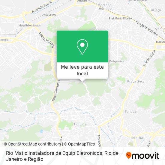 Rio Matic Instaladora de Equip Eletronicos mapa