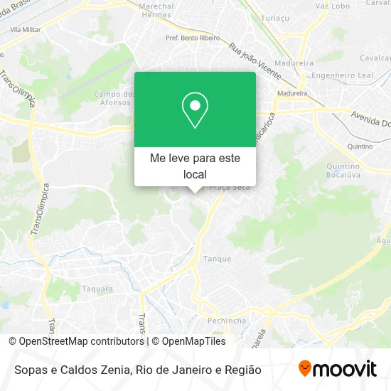 Sopas e Caldos Zenia mapa