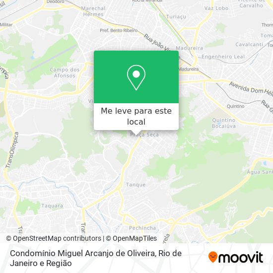 Condomínio Miguel Arcanjo de Oliveira mapa