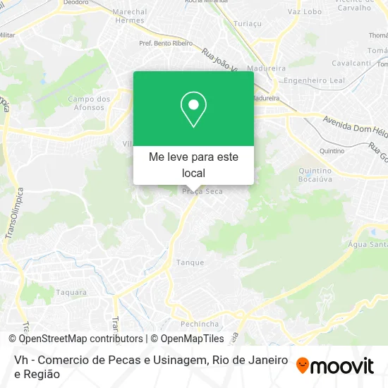 Vh - Comercio de Pecas e Usinagem mapa