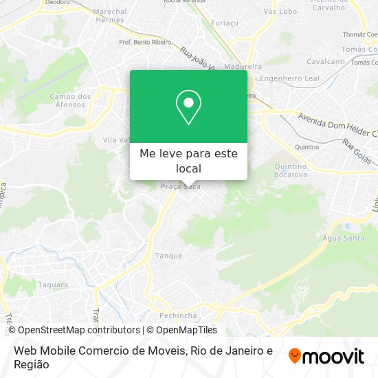 Web Mobile Comercio de Moveis mapa