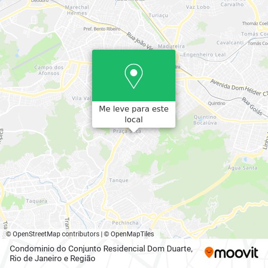 Condominio do Conjunto Residencial Dom Duarte mapa