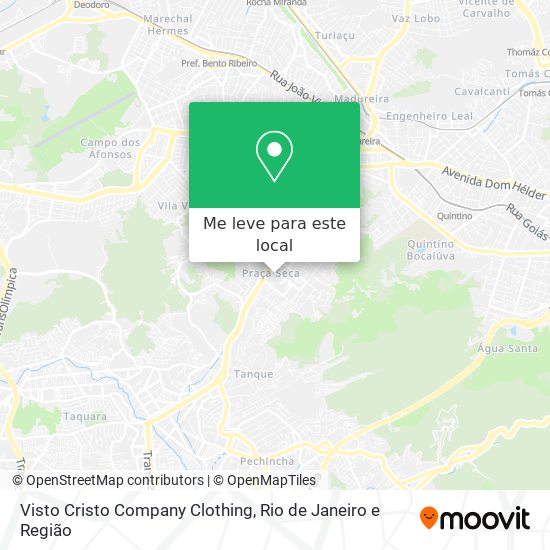 Visto Cristo Company Clothing mapa