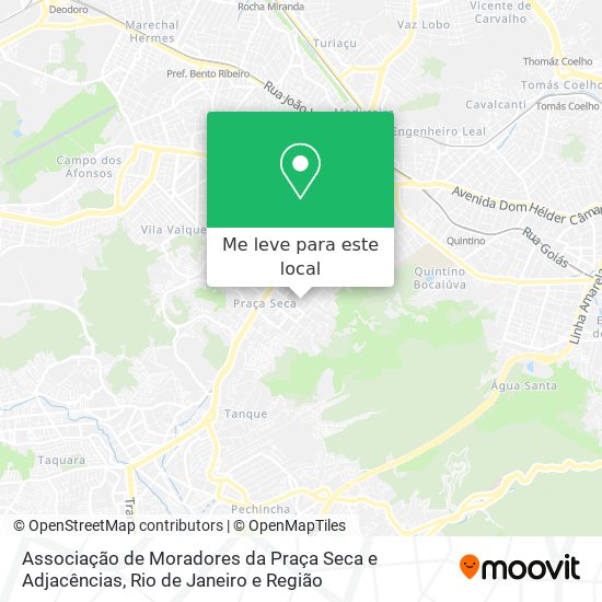 Associação de Moradores da Praça Seca e Adjacências mapa