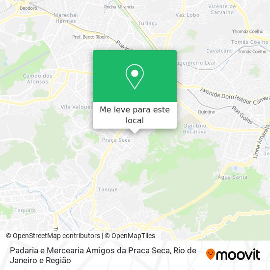 Padaria e Mercearia Amigos da Praca Seca mapa