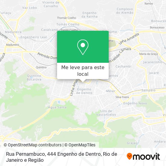 Rua Pernambuco, 444 Engenho de Dentro mapa