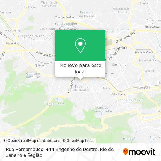 Rua Pernambuco, 444 Engenho de Dentro mapa